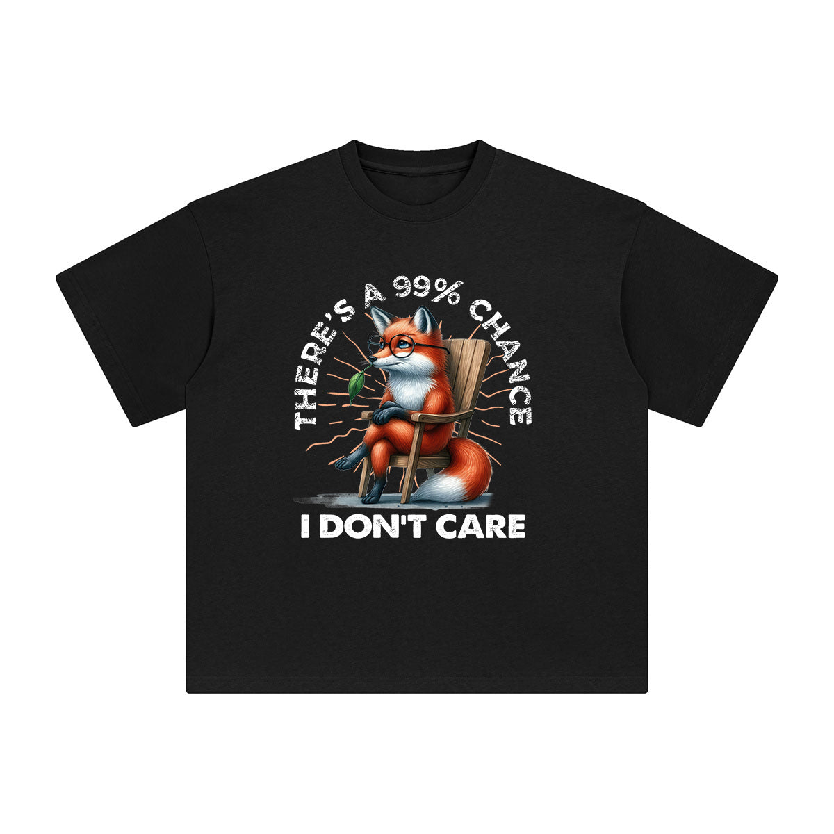 Fox With Glasses Graphic Tee-INNBLAC Fashion Apparel