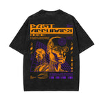 Streetwear Brutalism Graphic Stone Wash Tee-INNBLAC Fashion Apparel