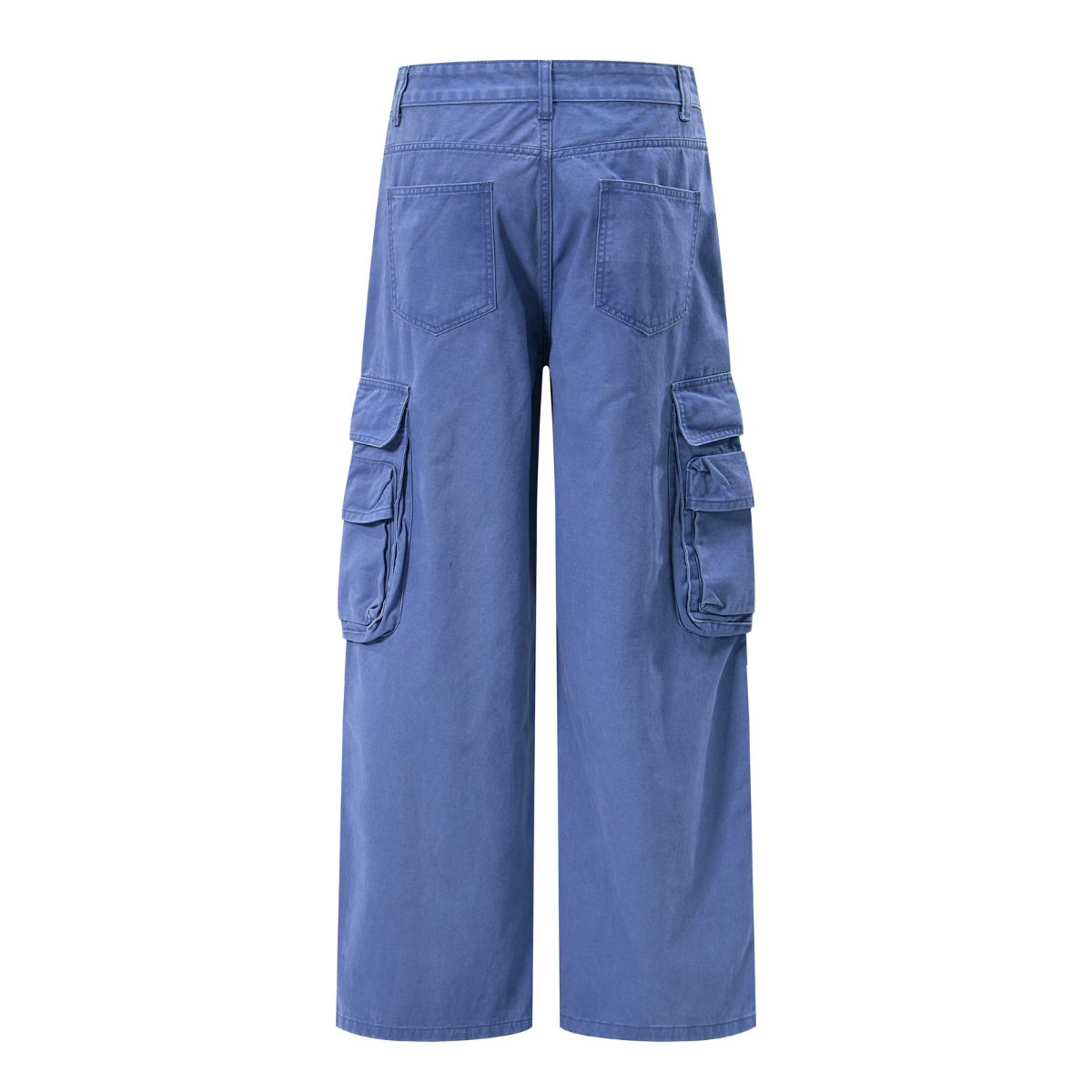 Washed Cargo Pants With Pocket‑in‑Pocket Structure