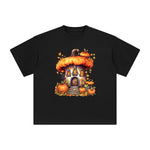 Fairy Pumpkin House Graphic Tee-INNBLAC Fashion Apparel