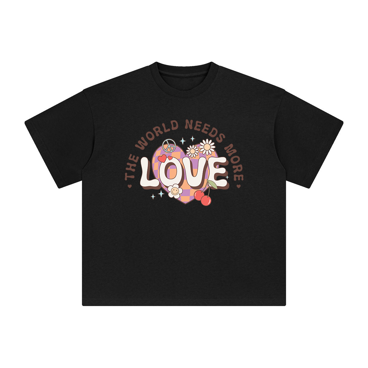 The World Needs More Love Graphic Tee-INNBLAC Fashion Apparel