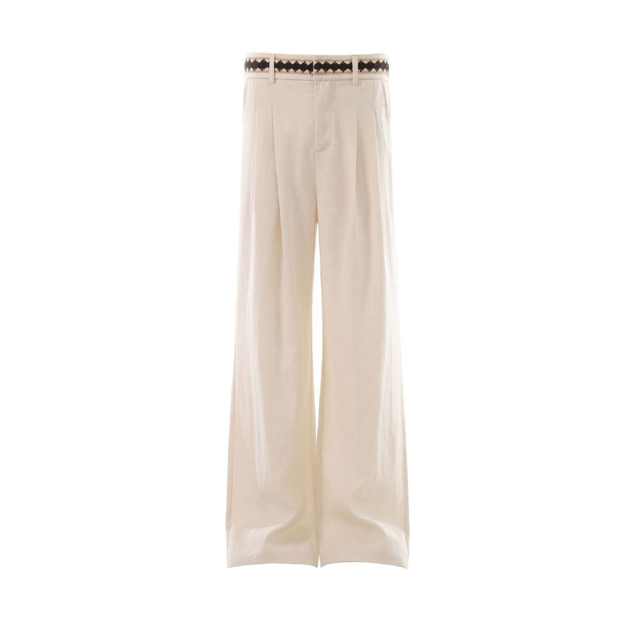 Old Money Lyocell Linen Blend Wide Leg Trousers
