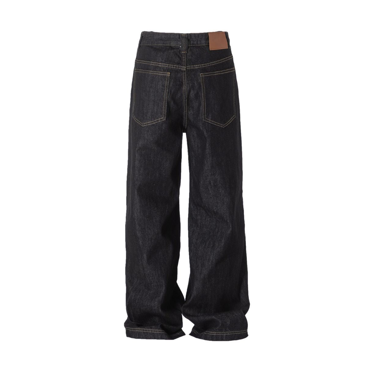 Vintage Raw Wash Loose Straight Leg Jeans