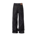 Vintage Raw Wash Loose Straight Leg Jeans
