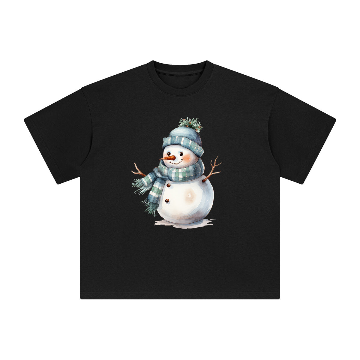 Snowman Graphic Tee-INNBLAC Fashion Apparel