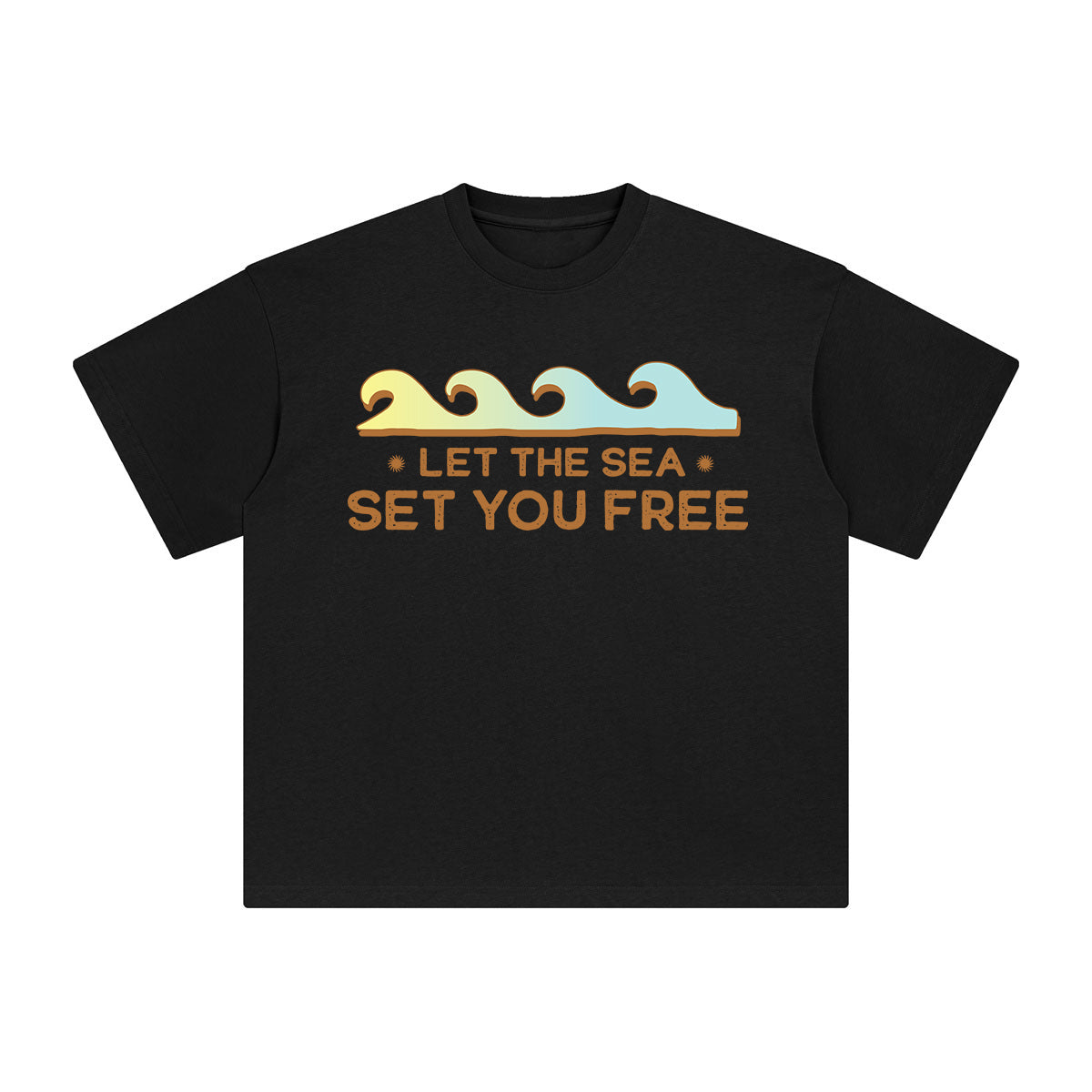 Let The Sea At Set You Free Graphic Tee-INNBLAC Fashion Apparel