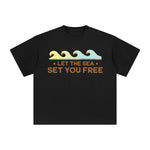 Let The Sea At Set You Free Graphic Tee-INNBLAC Fashion Apparel