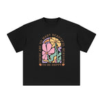 Flower Abstract Graphic Tee-INNBLAC Fashion Apparel