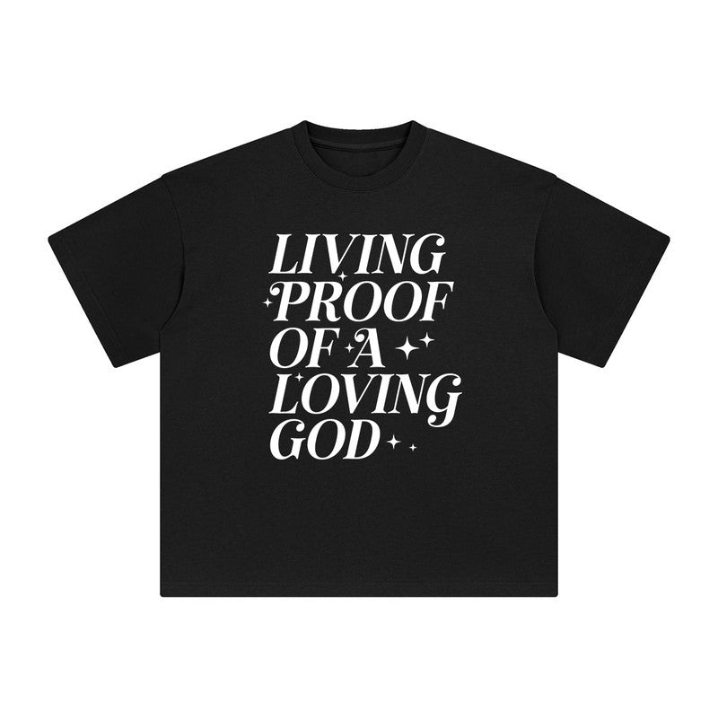 Living Proof Of A Living God Graphic Tee-INNBLAC Fashion Apparel