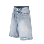 Vintage Distressed Relaxed Denim Shorts