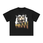 Miawww Cat Screaming Graphic Tee-INNBLAC Fashion Apparel