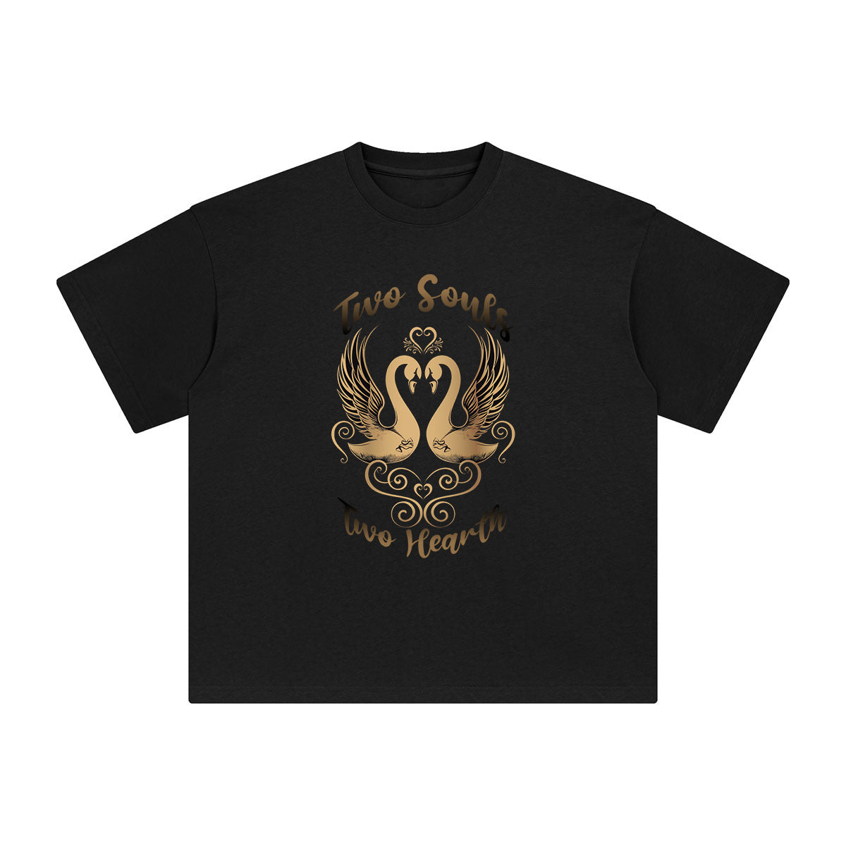 Two Souls Two Hearth Graphic Tee-INNBLAC Fashion Apparel