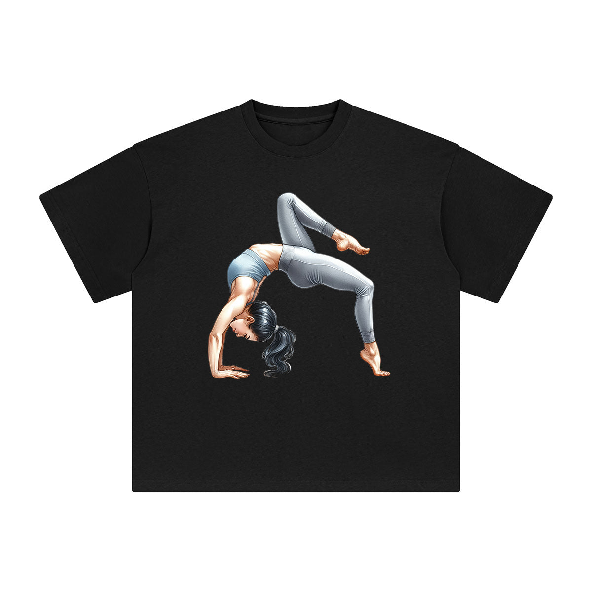 Yoga Mom Comic Graphic Tee-INNBLAC Fashion Apparel