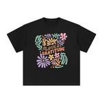 Flowers Abstract Graphic Tee-INNBLAC Fashion Apparel