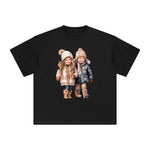 Two Kids Graphic Tee-INNBLAC Fashion Apparel