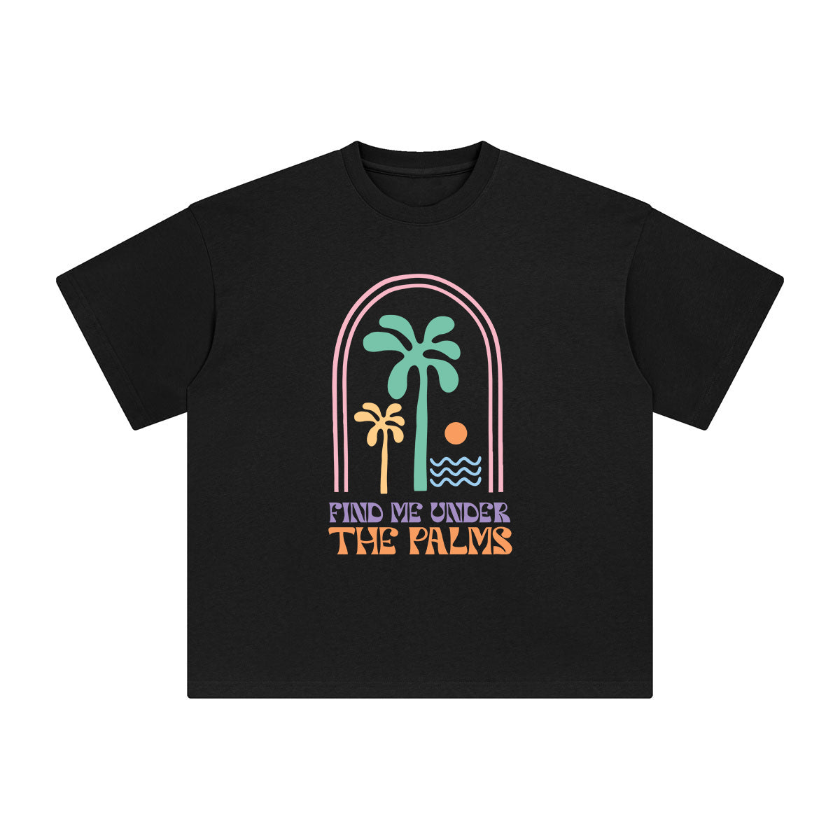 Find Me Under The Palms Graphic Tee-INNBLAC Fashion Apparel