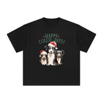 Christmas Collie Graphic Tee-INNBLAC Fashion Apparel