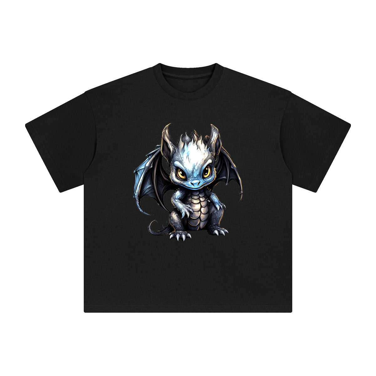 Goth Dragon Graphic Tee-INNBLAC Fashion Apparel