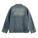 High Street Distressed Autumn Loose Washed Denim Jacket