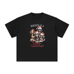 Christmas Dachshund Graphic Tee-INNBLAC Fashion Apparel