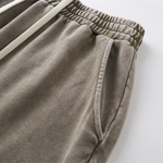 Vintage Wash Cotton Patchwork Sweatpants