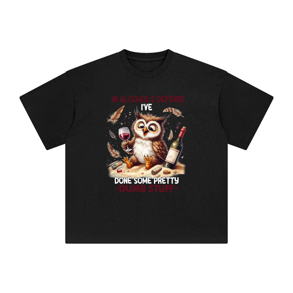 In Alcohols Defense Graphic Tee-INNBLAC Fashion Apparel