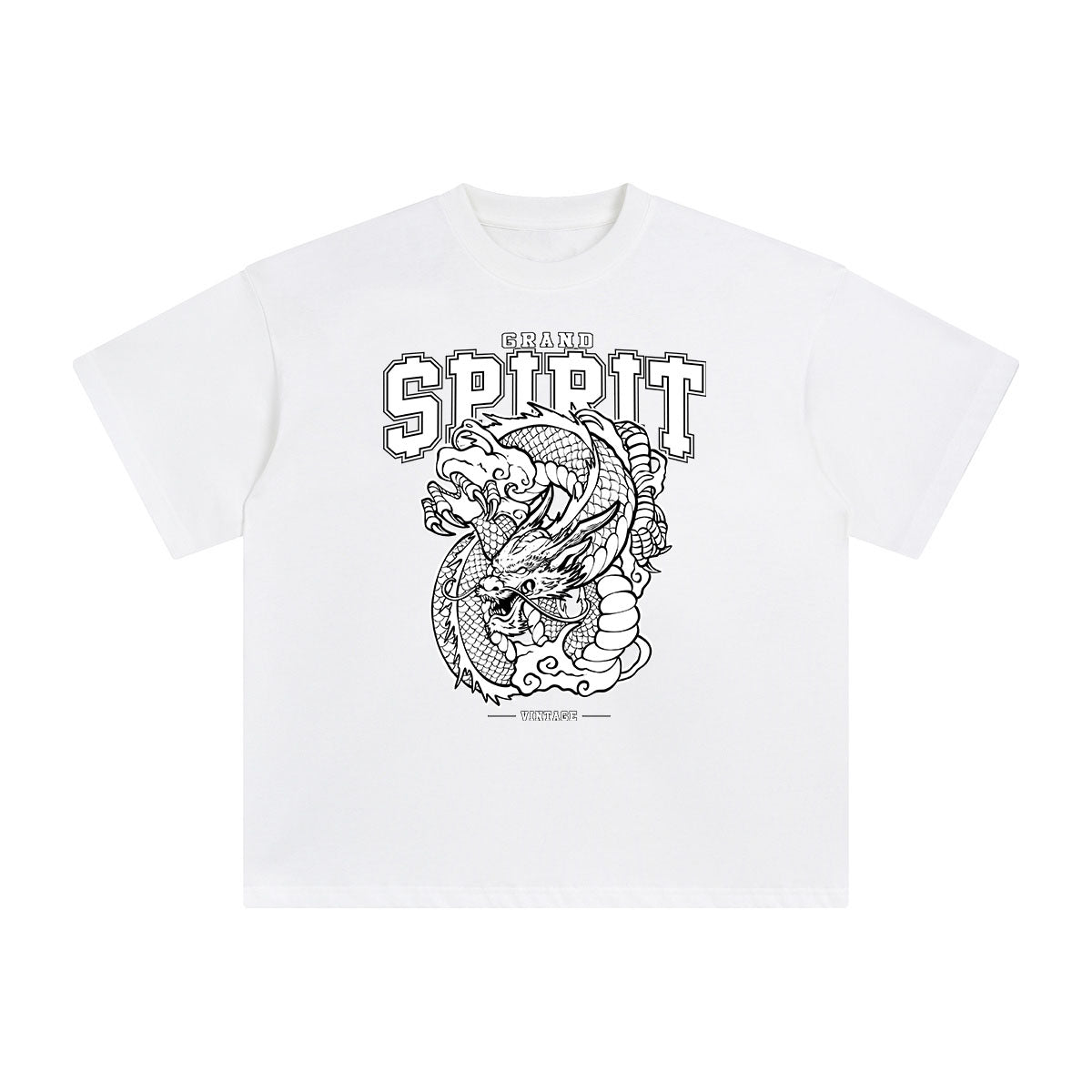 Grand Spirit Dragon Graphic Tee-INNBLAC Fashion Apparel