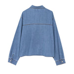 Vestido midi vaquero sin mangas con botones y aberturas en la parte delantera