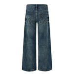 Vintage Washed Wide Leg Jeans
