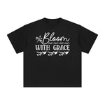 Bloom With Grace Aesthetic Graphic Tee-INNBLAC Fashion Apparel