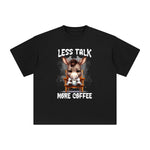 Donkey Drinking Coffee Graphic Tee-INNBLAC Fashion Apparel