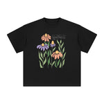 Boho Flower Abstract Graphic Tee-INNBLAC Fashion Apparel