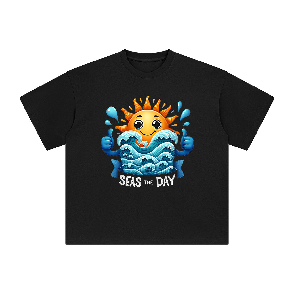 Seas The Day Graphic Tee-INNBLAC Fashion Apparel