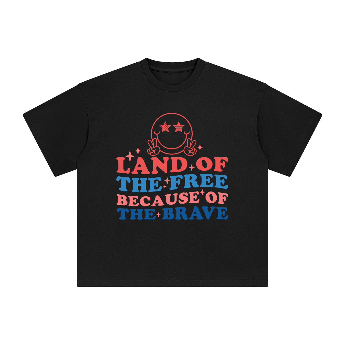 Land Of The Free Because Of The Brave Graphic Tee-INNBLAC Fashion Apparel