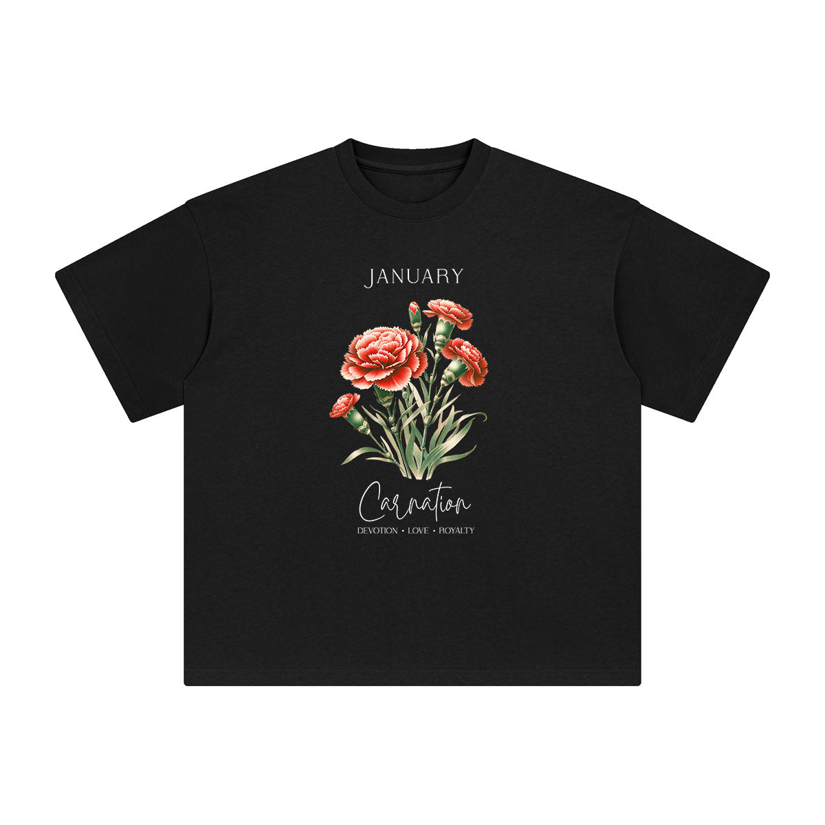 Carnation Graphic Tee-INNBLAC Fashion Apparel