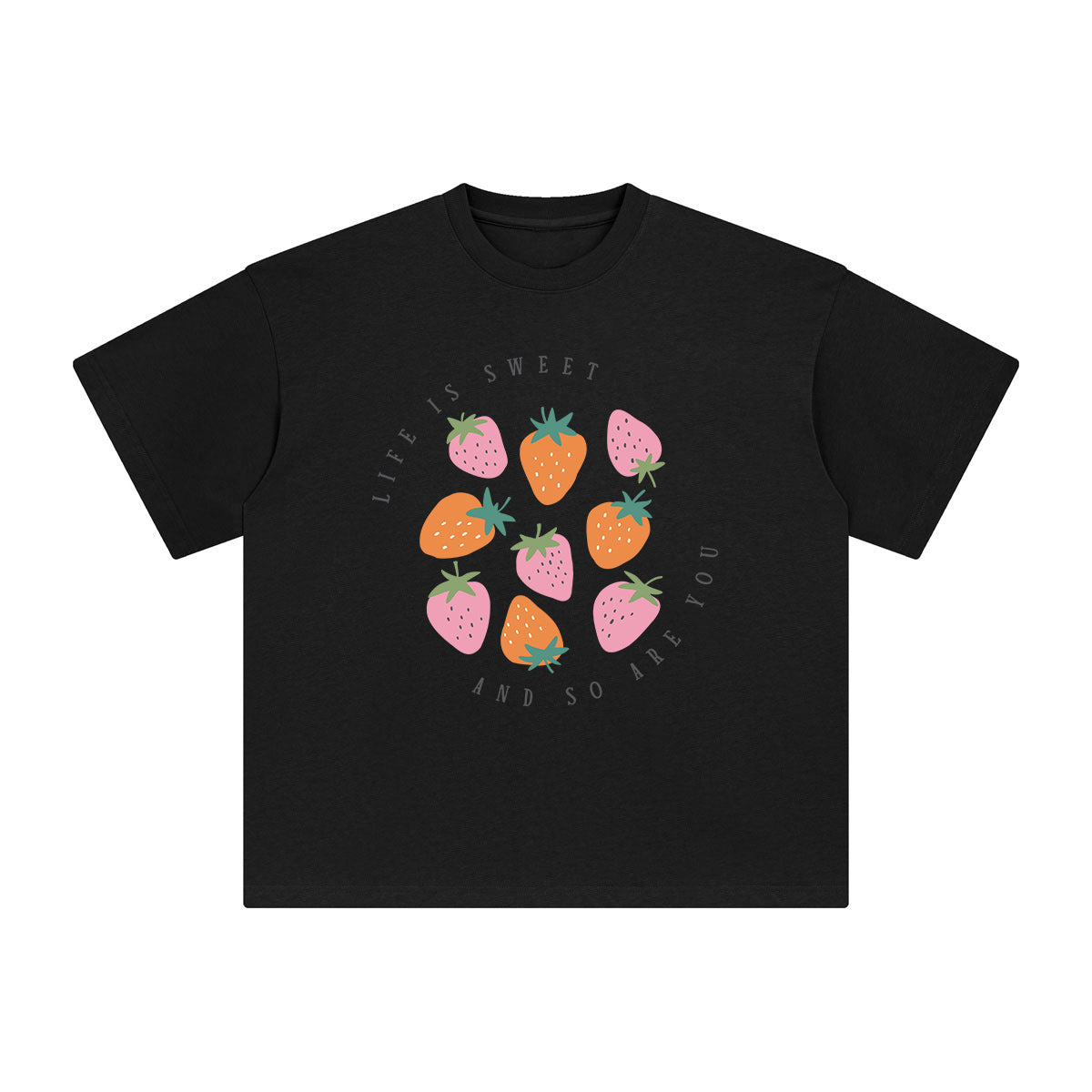 Boho Flower Abstract Graphic Tee-INNBLAC Fashion Apparel