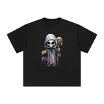 Halloween Death Graphic Tee-INNBLAC Fashion Apparel