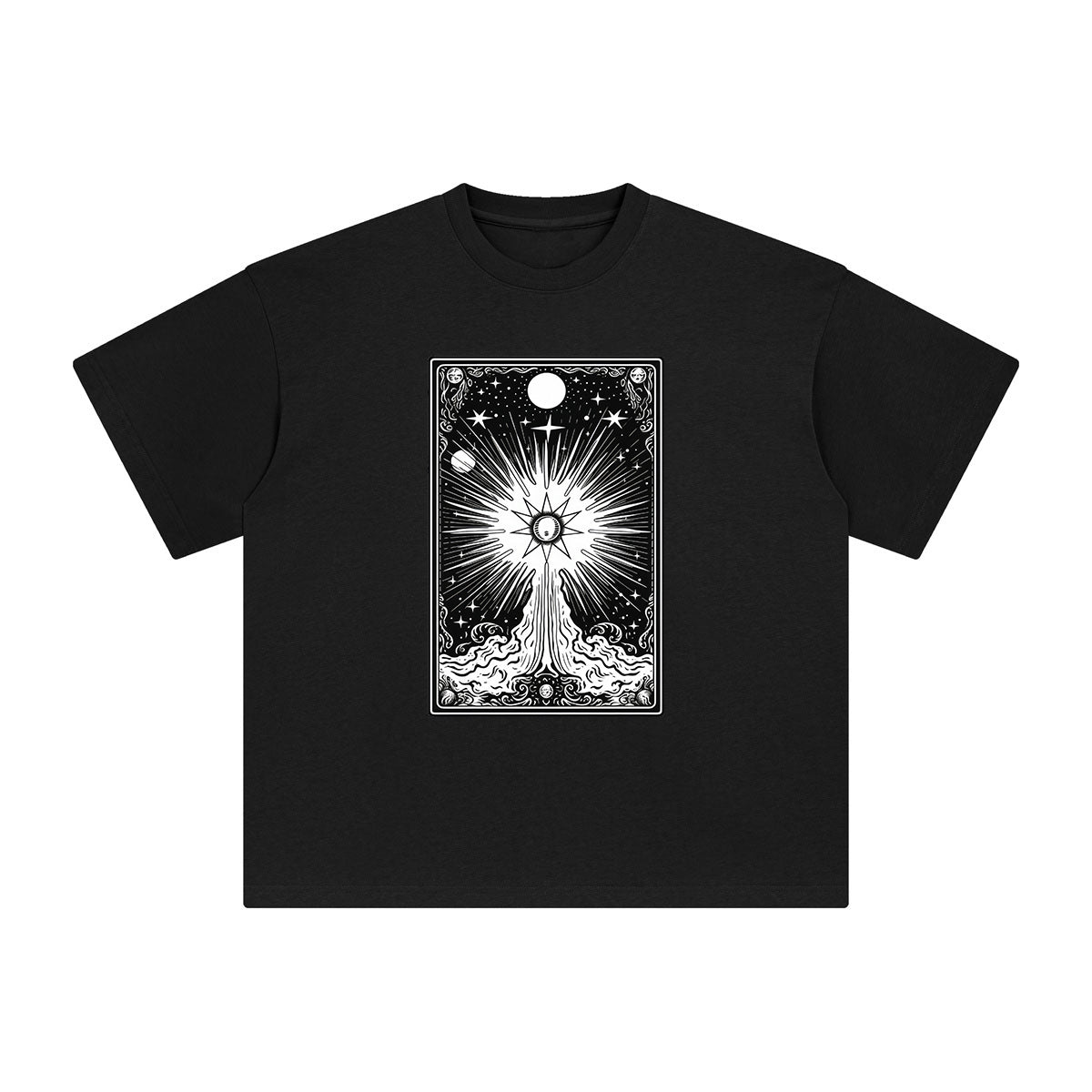 Universe Tarot Card Graphic Tee-INNBLAC Fashion Apparel