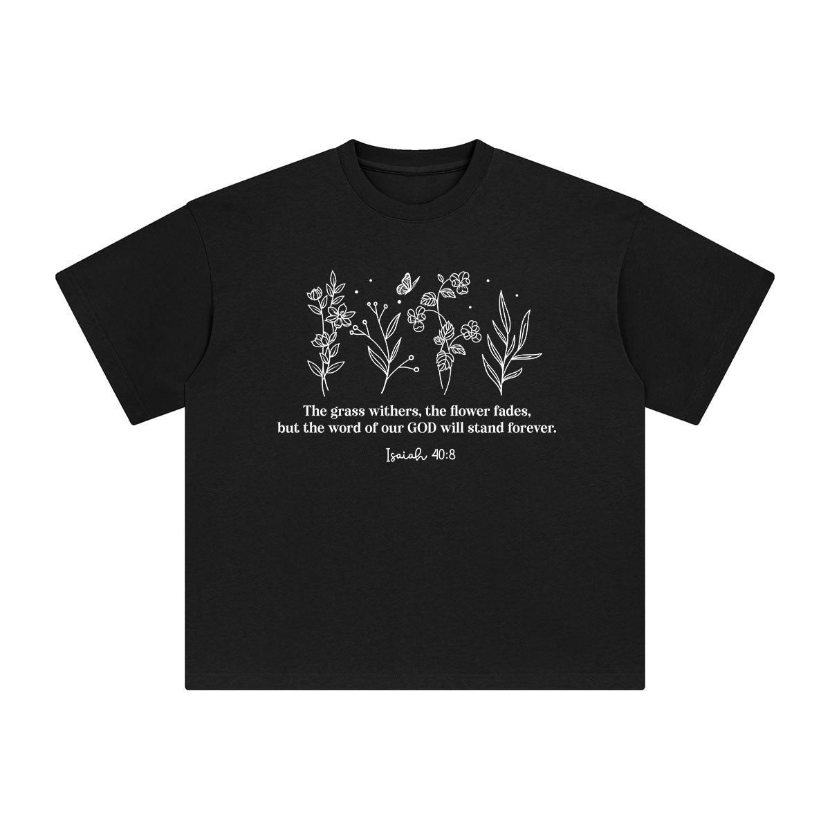 Flowers & Grass Graphic Tee-INNBLAC Fashion Apparel