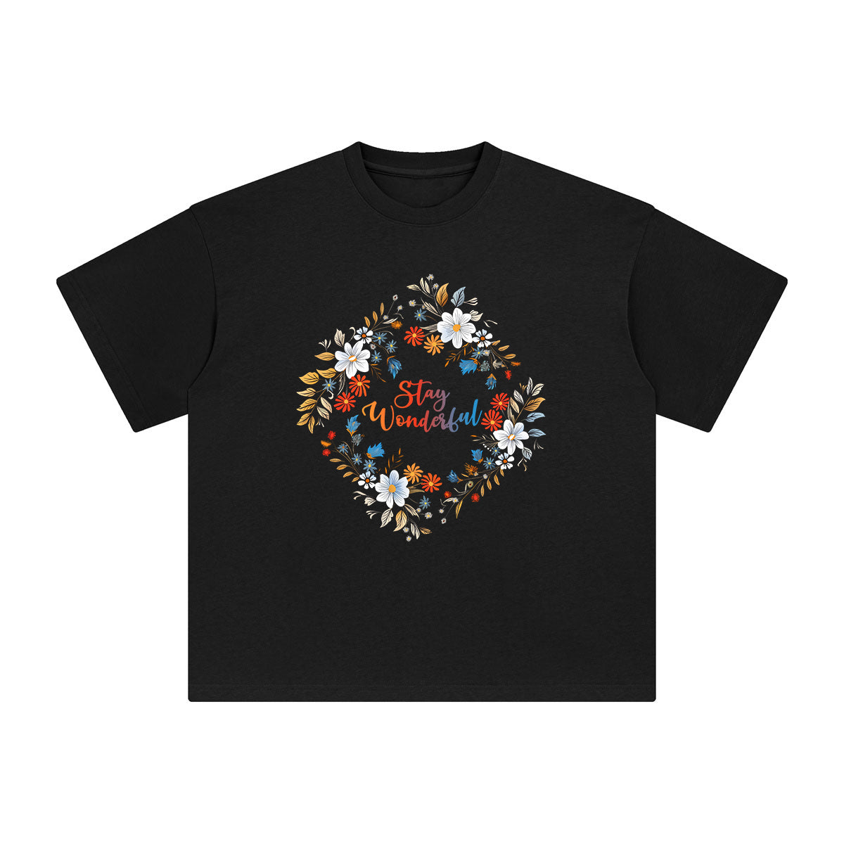 Stay Wonderful Graphic Tee-INNBLAC Fashion Apparel