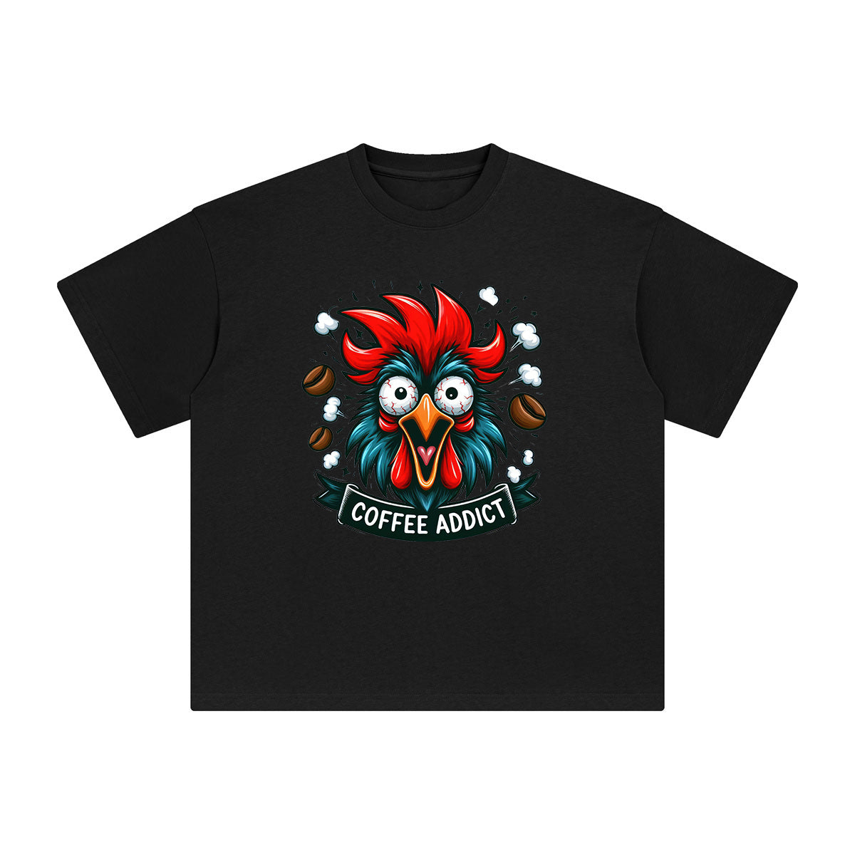 Coffee Addict Graphic Tee-INNBLAC Fashion Apparel
