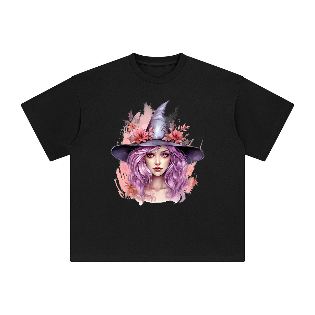 Pink Witch Graphic Tee-INNBLAC Fashion Apparel