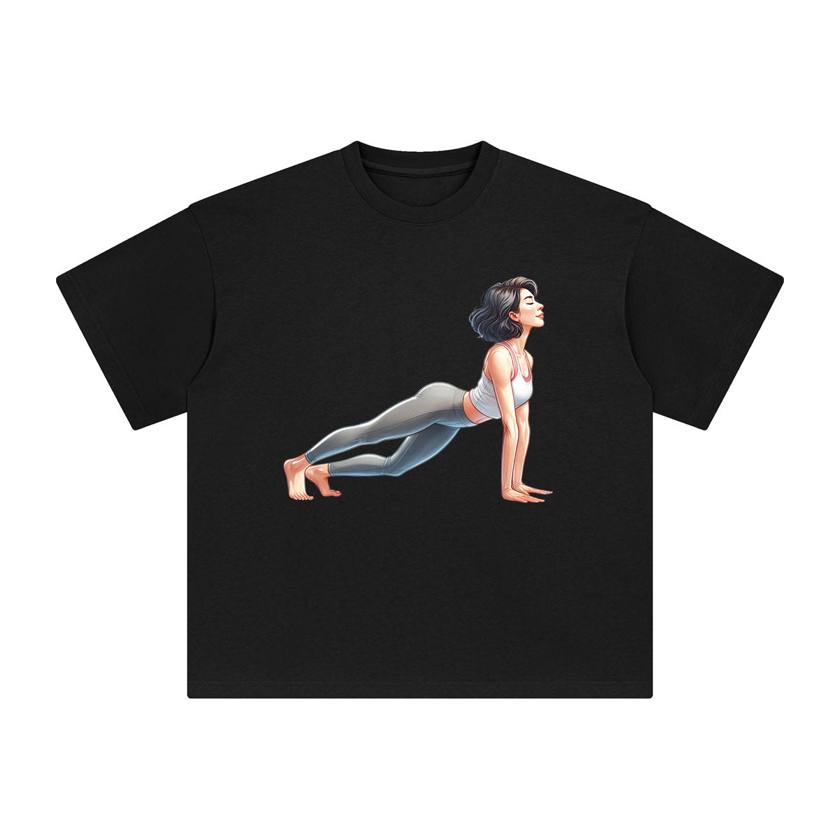Yoga Mom Comic Graphic Tee-INNBLAC Fashion Apparel