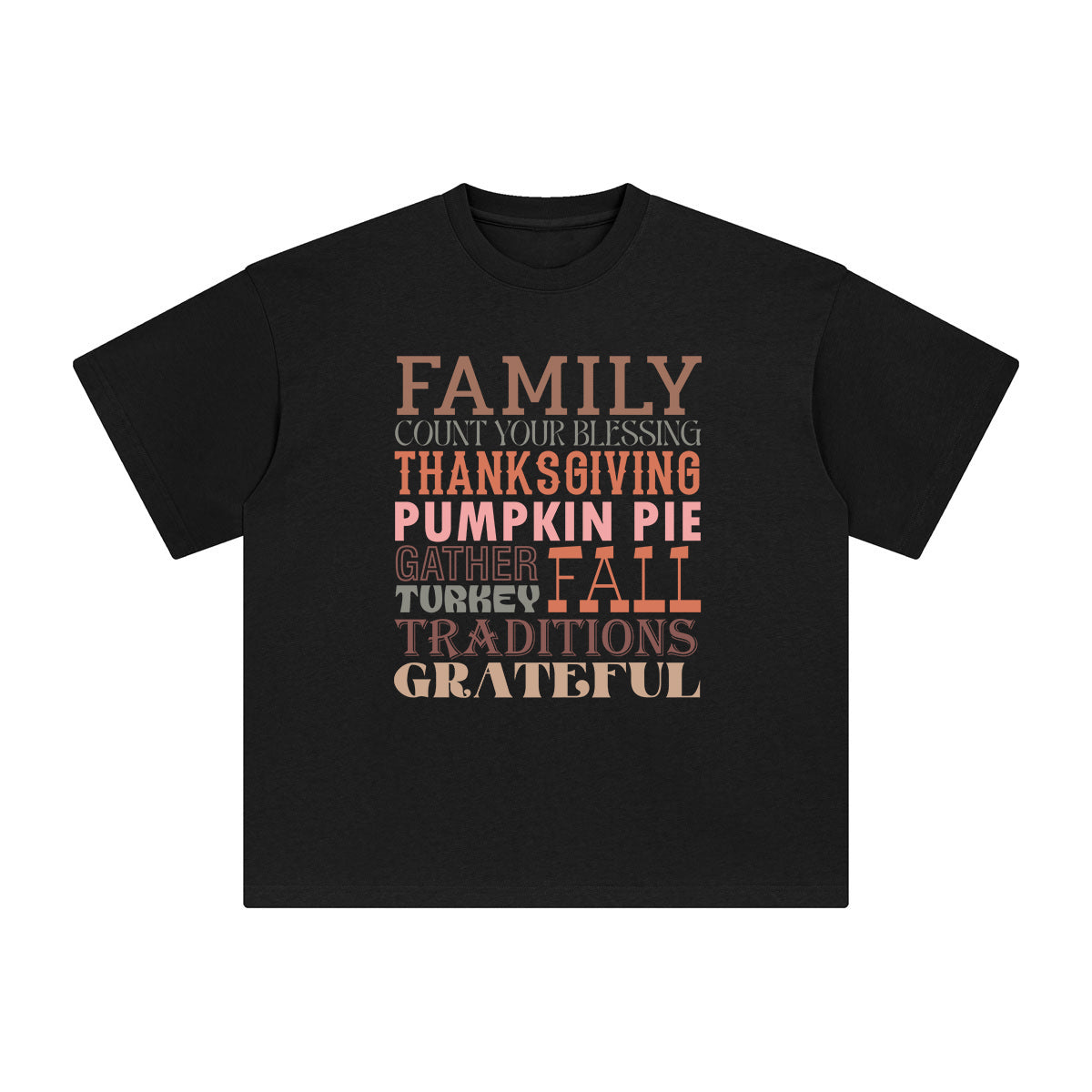Thanksgiving Quote Graphic Tee-INNBLAC Fashion Apparel