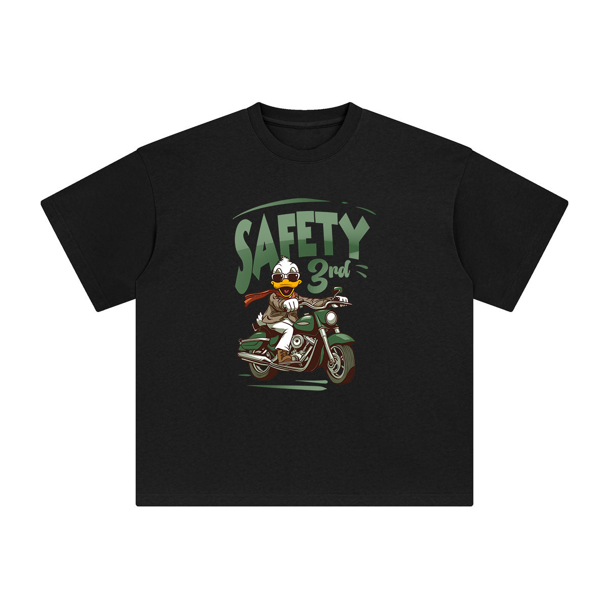 Safety 3rd Duck Rider Graphic Tee-INNBLAC Fashion Apparel