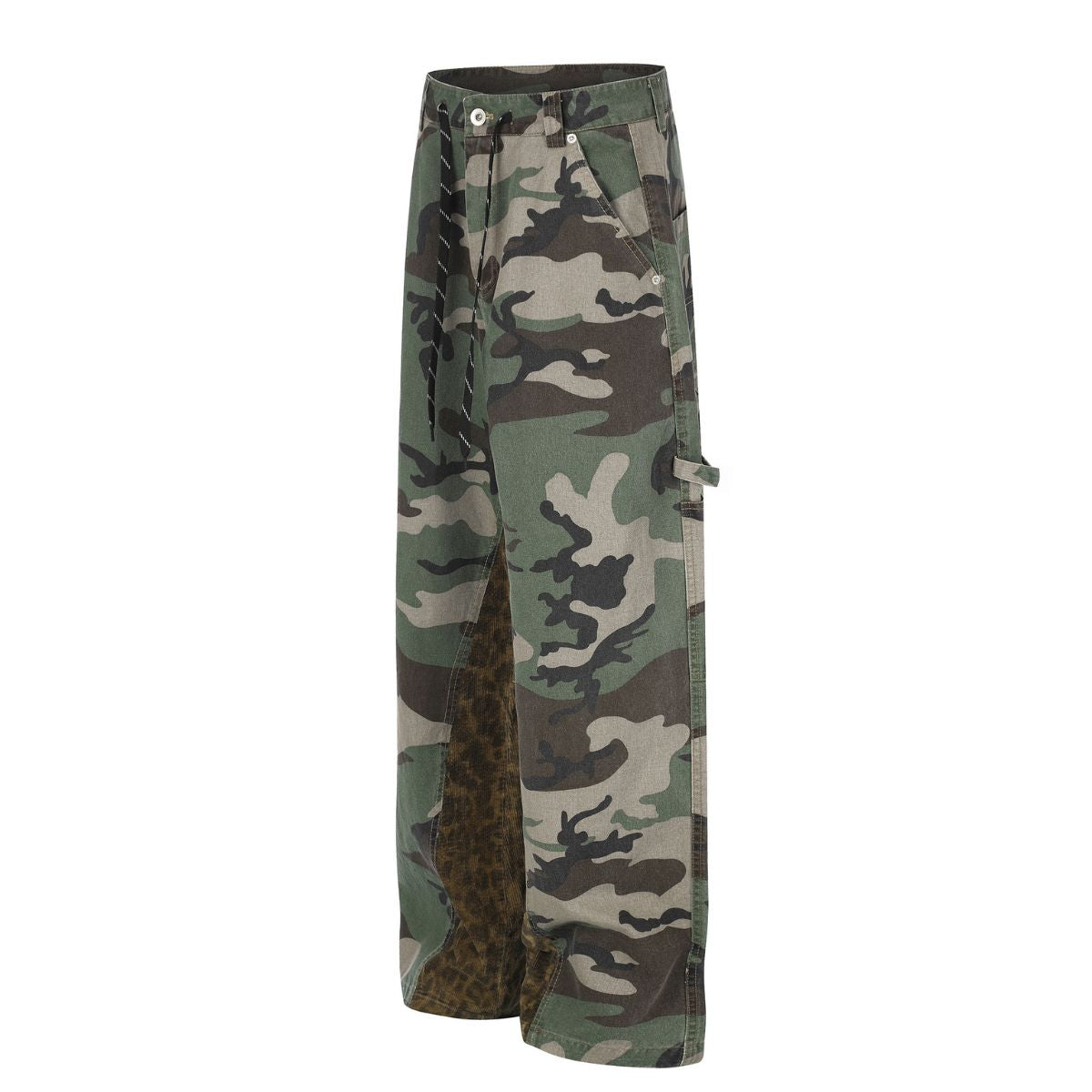 Streetwear Camouflage Patchwork Cargo Pants