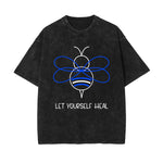 Let Yourself Heal Bee Graphic Tee-INNBLAC Fashion Apparel