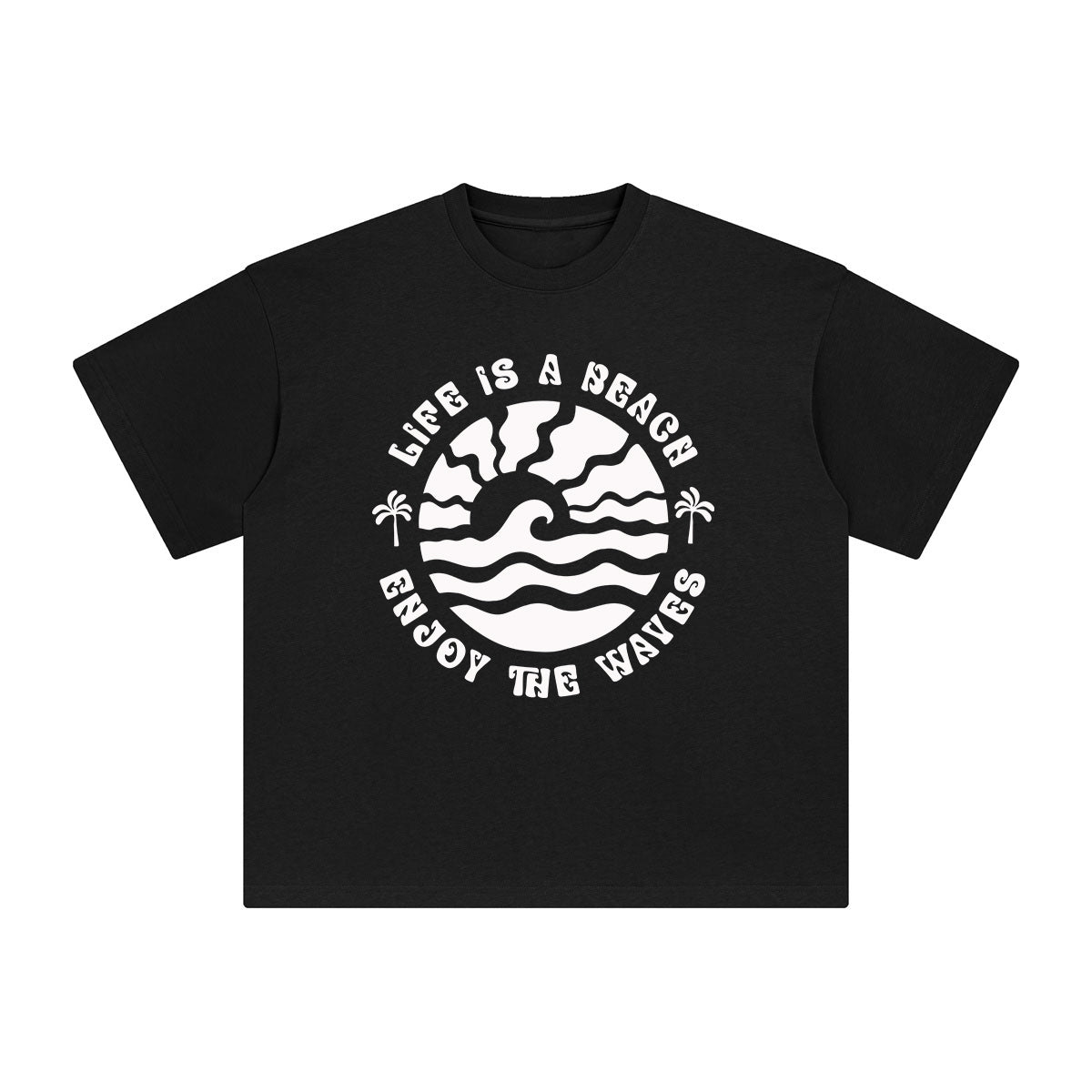 Sunrise & Waves Graphic Tee-INNBLAC Fashion Apparel
