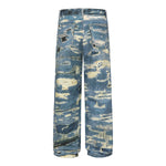 Smoke Rise Straight Leg Repaired & Distressed Jeans