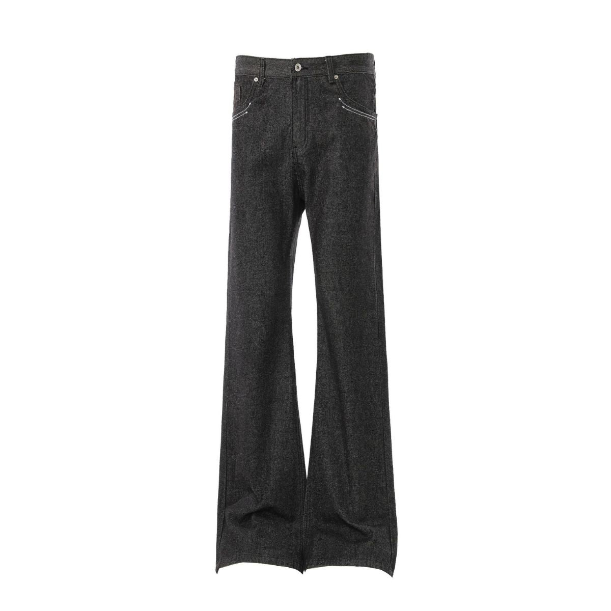 Vintage Raw Denim Wide Flare Jeans